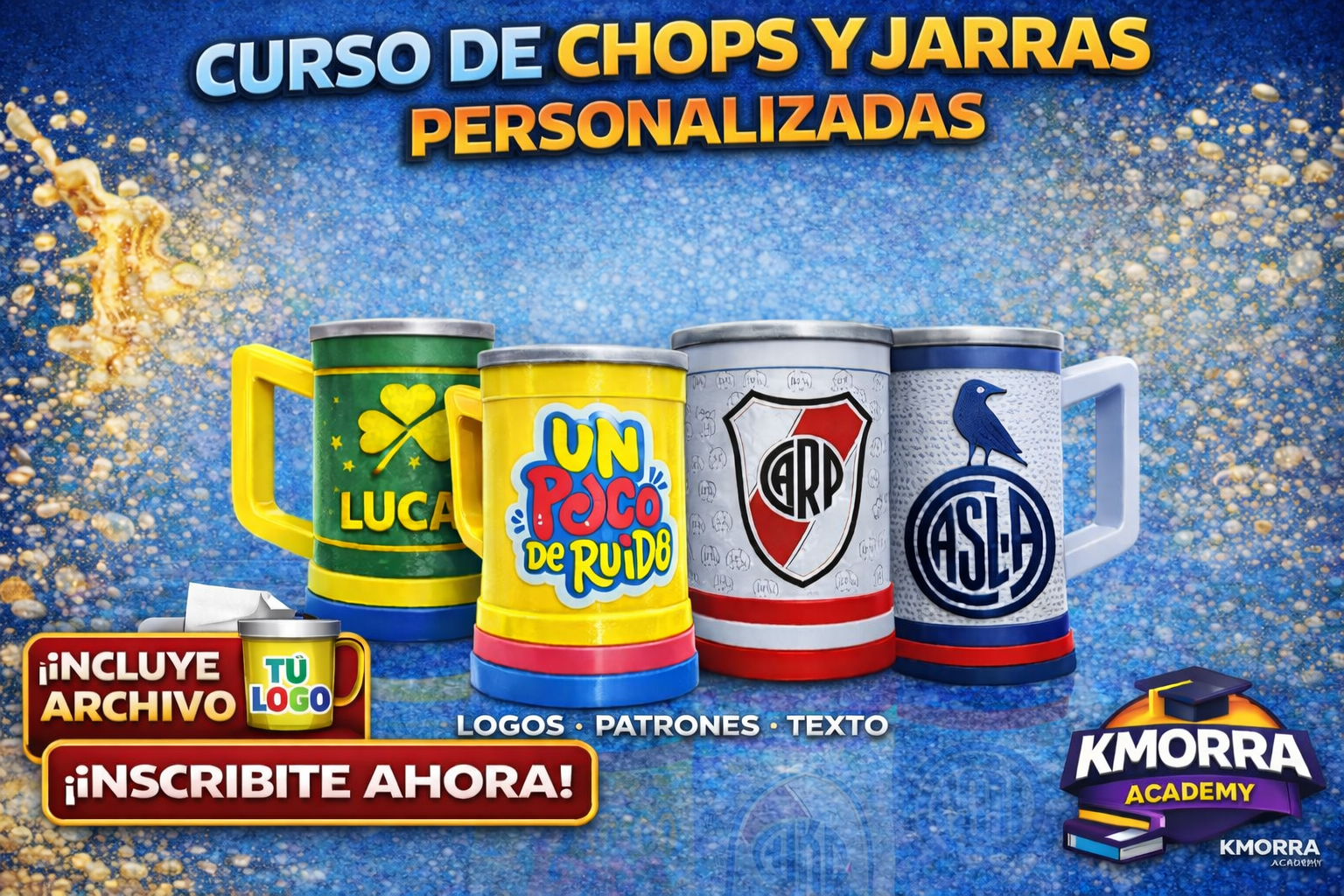 Curso de chops y jarras personalizadas